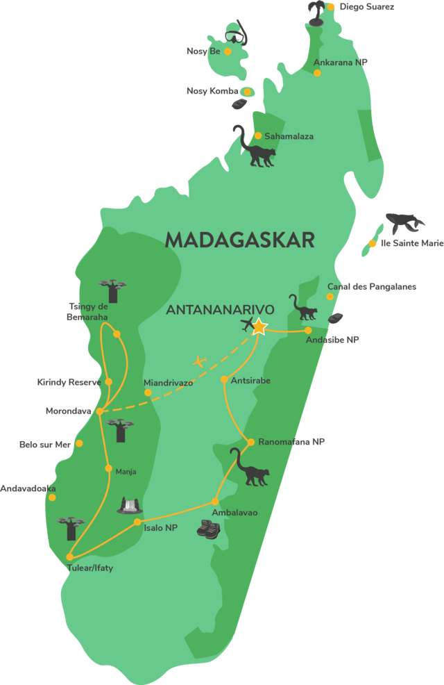 Madagascar RN7 en westroute langs kust » Matoke