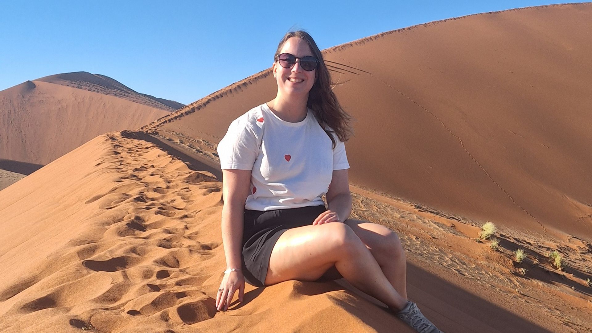 Reisspecialist Marit van Matoke Tours op studiereis in Namibië