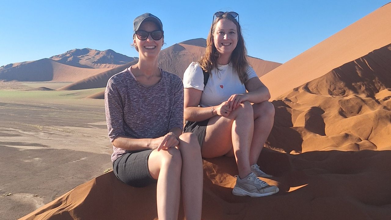 Reisspecialist Marit van Matoke Tours op studiereis in Namibië
