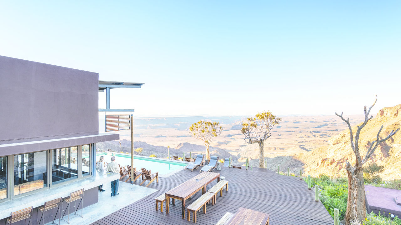 Reisspecialist Marit van Matoke Tours op studiereis in Namibië